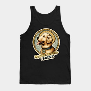 Golden Retriever Saint Tank Top